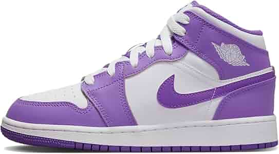 靴 Nike GS Air Jordan 1 Mid Violet. 24,5cm GS) Air Jordan 1 Mid 'Metallic Purple' AV5174-400